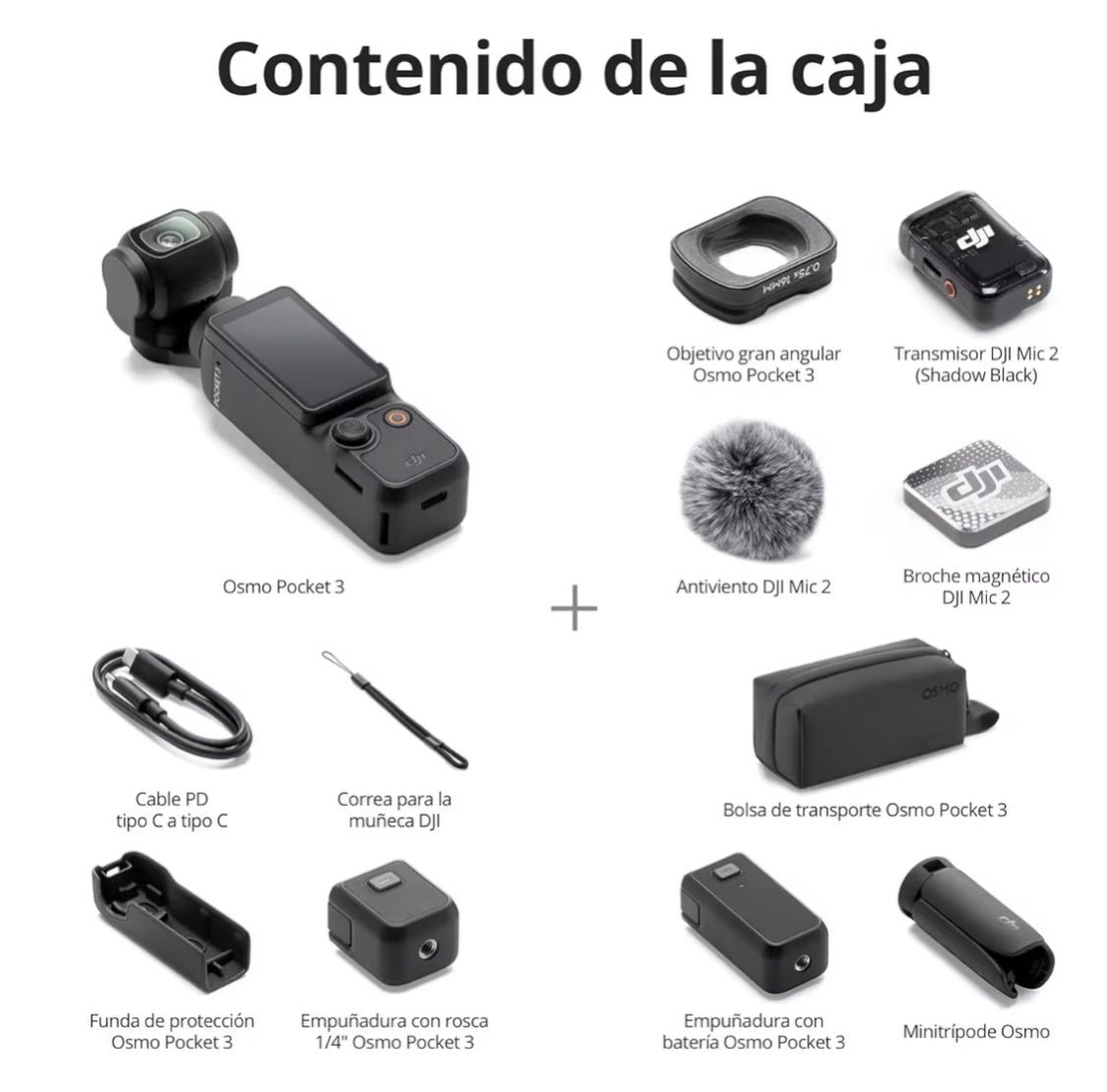 dji Pack para creadores Osmo pocket 3