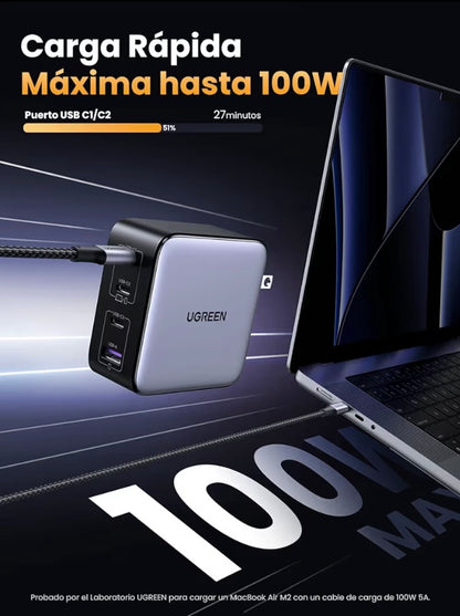 UGREEN Nexode 100W Cargador USB Tipo C GAN
