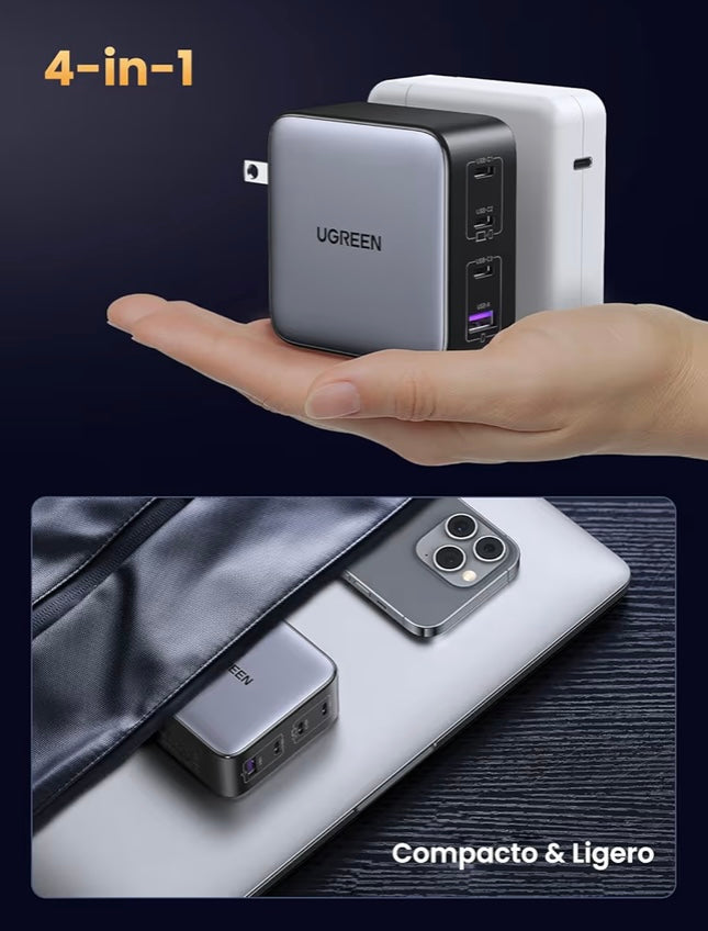 UGREEN Nexode 100W Cargador USB Tipo C GAN