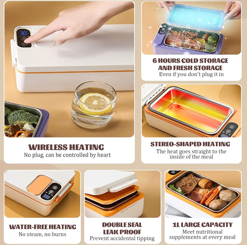Caja de almuerzo de calefacción autónoma 1L