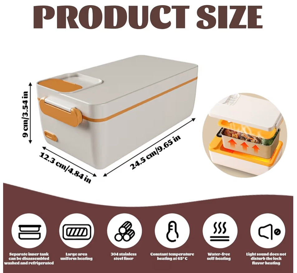 Caja de almuerzo de calefacción autónoma 1L