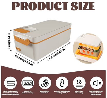 Caja de almuerzo de calefacción autónoma 1L