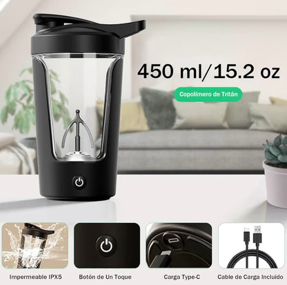Botella Mezcladora Eléctrica Recargable USB