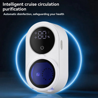 Toothbrush Holder and Cleaner for Bathroom Light Cleaning Fan Drying Automatic Rotating Cover Wall Mounted Smart Home-A23R