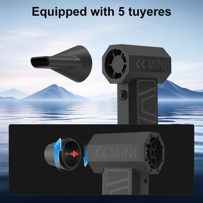 X3S 130000RPM Turbo Jet Fan Compressed Air Duster Cordless Handheld Air Blower for Car Dryer PC Keyboard Home Cleaning