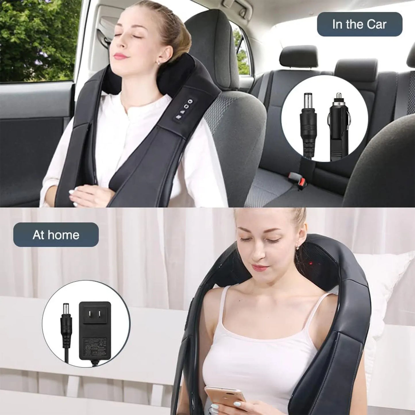 HEAT RELAX PRO™ – Masajeador eléctrico térmico para cuello y espalda | Alivio profundo + 60% OFF hoy